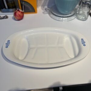 Vintage Blue Cornflower Corning Ware Roasting Platter